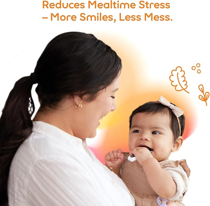 NumNum Baby Spoons Set, Baby Essentials Pre-Spoon GOOtensils for 6+ Months, First Stage Self-Feeding Spoons for Baby Led Weaning (BLW), Silicone Toddler Utensils, BPA-Free, 2 Pack Olive/Newbury Navy