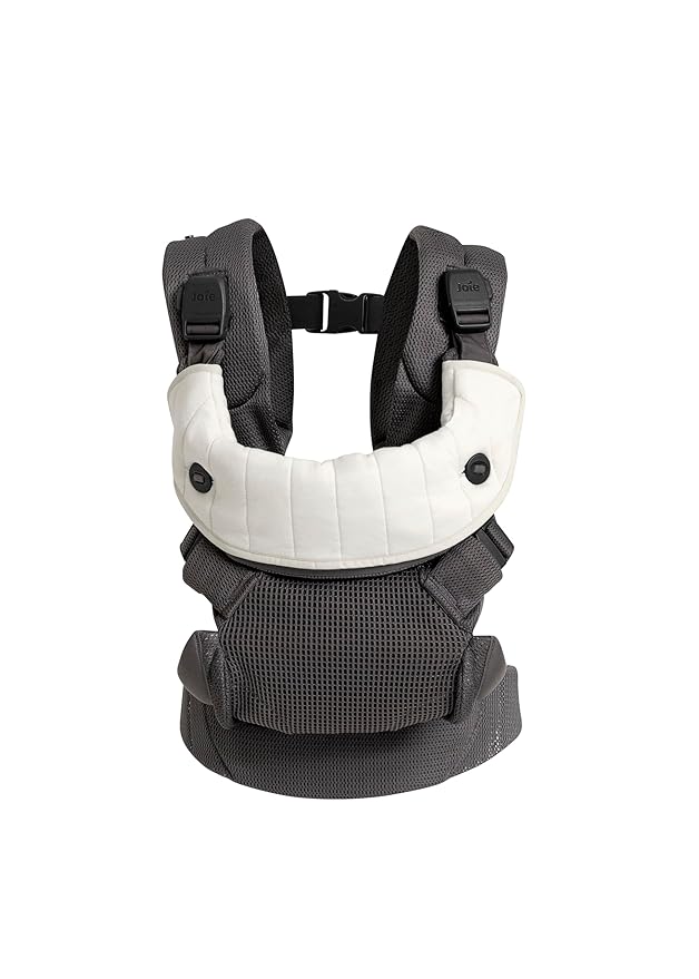 Joie Savvy Air 4-in-1 Mesh Baby Carrier – Breathable, Ergonomic Baby Carrier with 4 Carry Positions, Cooling Mesh Fabric, Padded Straps, and Lumbar Support (Cinder)