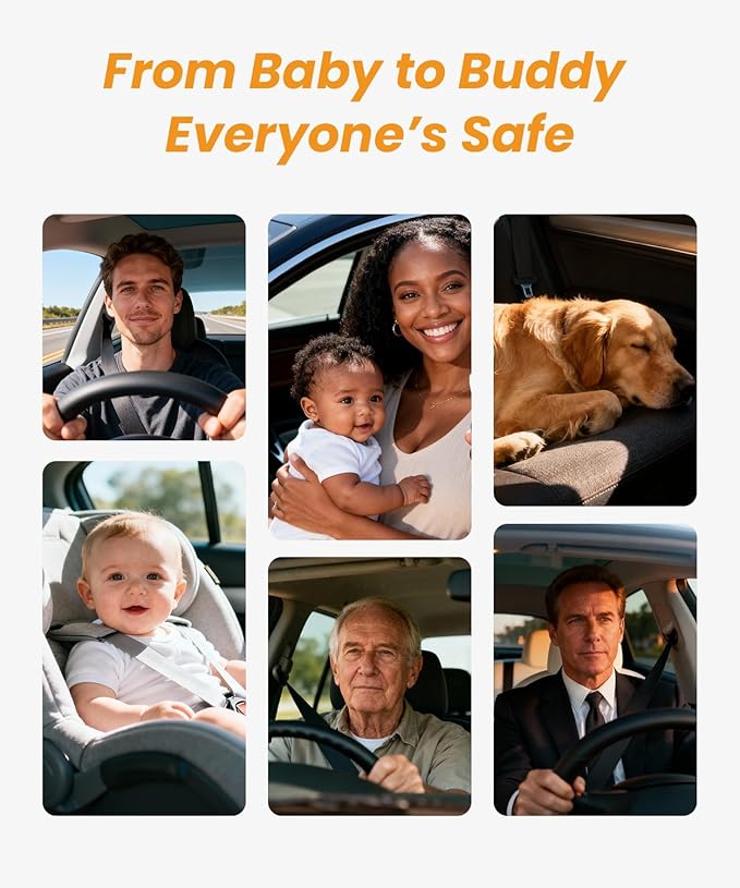 Babyvue BV2 USB Car Camera for Baby : 4.5" Car Seat Camera with 1080P Crystal Clear Mirror View, Easy Installation Carseat Rear Facing Moitor for Pet & Kids, HD IR Night Vision Backseat Monitor