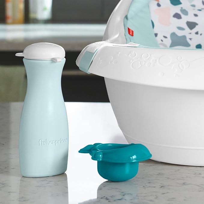 Fisher-Price™ Baby to Toddler Bath 4-in-1 Sling 'N Seat Tub with Removable Infant Support and 2 Toys, Pacific Pebble