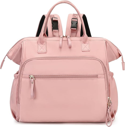 Large Diaper Bag Tote, 14 Pockets Stylish Baby Bag with Stroller Clips and 3 Insulated Pockets, Baby Shower Essentials