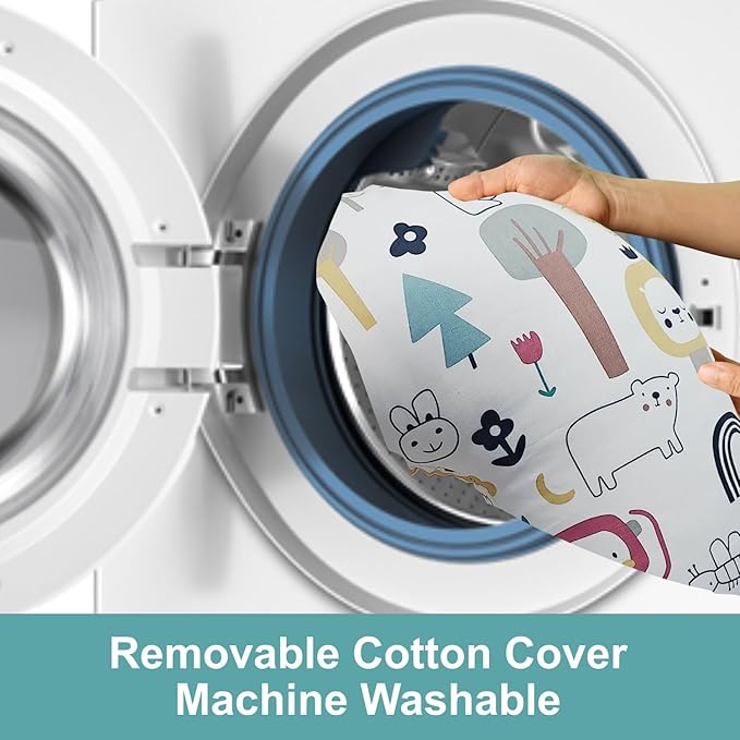 aphrfamma Nursing Pillow, Ergonomic Support Breastfeeding Pillow for Easier Breast Feeding and Bottle Feeding, Baby Feeding Pillow with Machine Washable Cotton Cover (Cartoon)