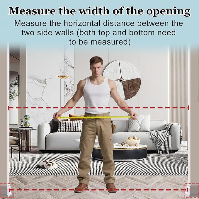 WAOWAO Triple Lock Baby Gate Extra Wide 62.59-67.32" Pressure Mounted Walk Through Swing Auto Close Safety Black Metal Dog Pet Puppy Cat for Stairs,Doorways,Kitchen