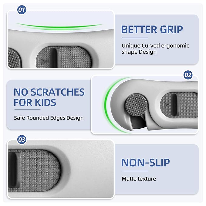 5-Pack Child Proof Refrigerator Lock with 3M Adhesive, Baby Child Safety Cabinet Locks, Kids Safety Fridge Locks for Oven Drawers Freezer Door Latches- Grey