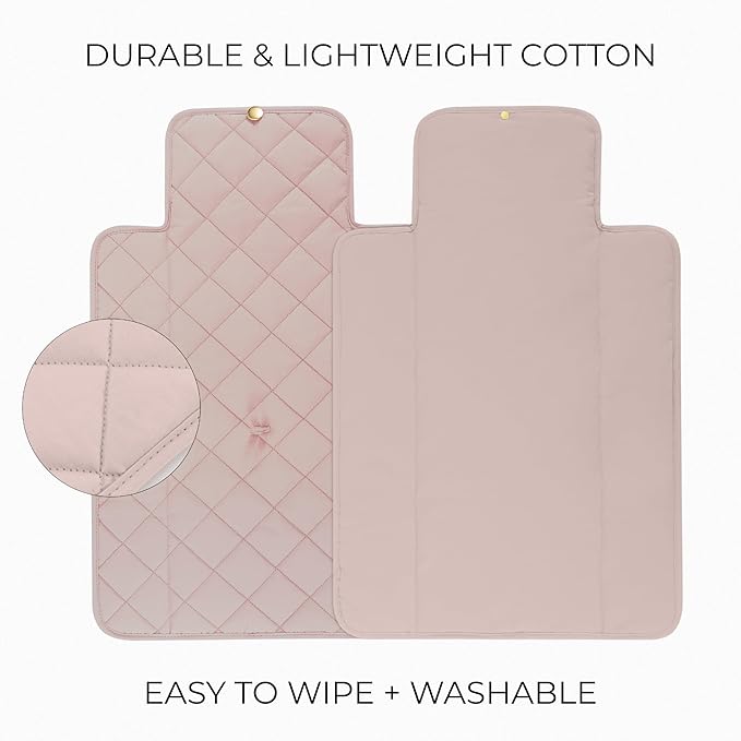 Portable Diaper Changing Pad - Soft and Easy to Clean Diaper Changing Mat for Babies - The Perfect Lightweight and Foldable Pad for Traveling