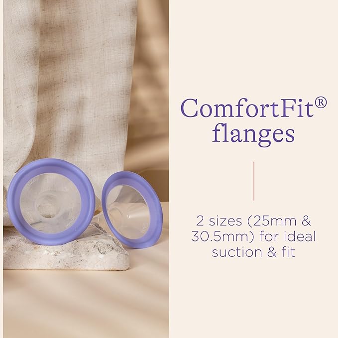 Lansinoh Manual Breast Pump, Hand Pump with Comfortable Flange, Includes 5oz Baby Bottle with Slow Flow Nipple, Breastfeeding Essentials