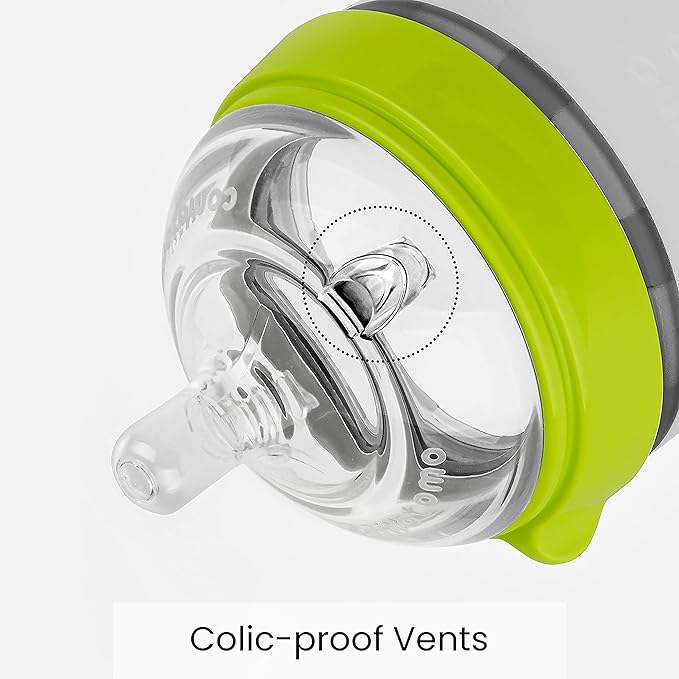 Comotomo Baby Bottle Double Pack, Green, 5oz