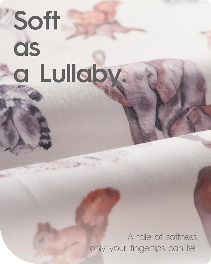 Extra Stretchy Changing Pad Cover, TotBasic Ultra Soft Premium Jersey Knit Changing Pad Sheets, Unisex for Boys Girls, Fits All Standard Changing Tables/Dresser Tops - 2 Pack (Ocean Pals + Wildlife)