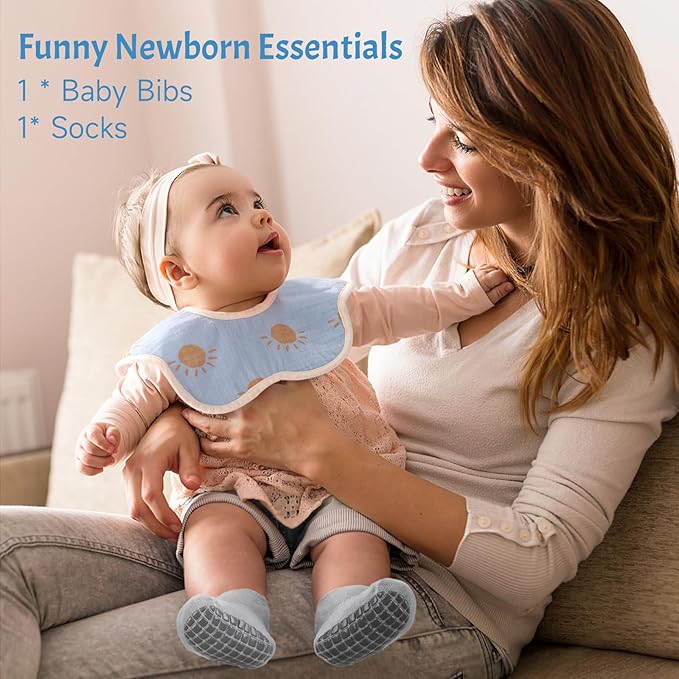 Baby Shower Gifts for Boys, Baby Boy Gifts & Newborn Essentials Bunny Lovey Security Blanket Wooden Milestone Card Infant Rattle Toy, Neworn Boy Gift Basket Set