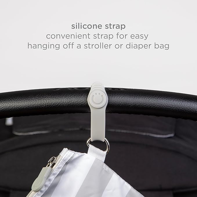 Ubbi On-the-Go Changing Mat with Carrying Bag, Soft and Comfortable Diaper Bag Accessory Must Have for Newborns, Easy to Clean, Portable Changing Pad, Gray