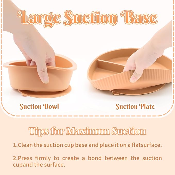 CHCC Silicone Baby Feeding Set 11 Pcs, Baby Led Weaning Supplies, Baby Feeding Supplies Set BPA Free, Baby Essentials for Newborn Gift Pink