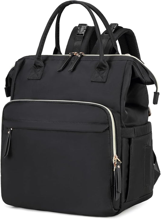 Large Diaper Bag Tote, 14 Pockets Stylish Baby Bag with Stroller Clips and 3 Insulated Pockets, Baby Shower Essentials