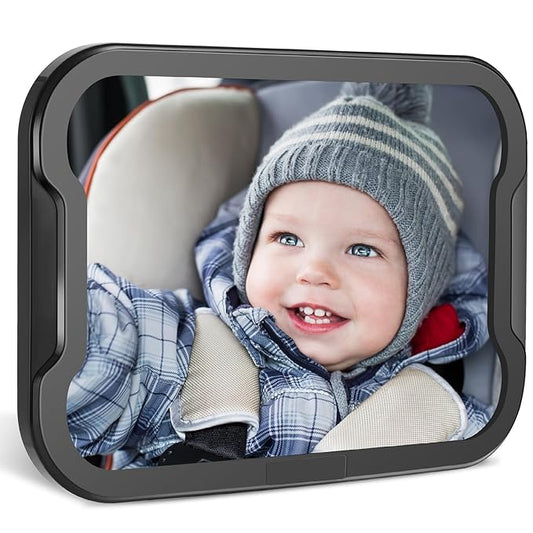 Zacro Baby Car Mirror, Shatter-Proof Acrylic Baby Mirror for Car, Rearview Baby Mirror-Easily to Observe The Baby's Every Move, Rear Facing Car Seat Mirror Safety and 360 Degree Adjustability
