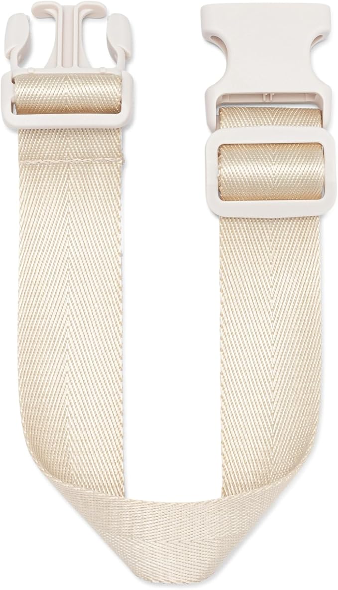 Parker Baby Adjustable Belt Bag Extender | Seamless Match for Mom's Belt Bag | Extendable up to 15" | Maternity-Friendly | Cross Body Bag Extender, Fanny Pack Extender Strap - Cream