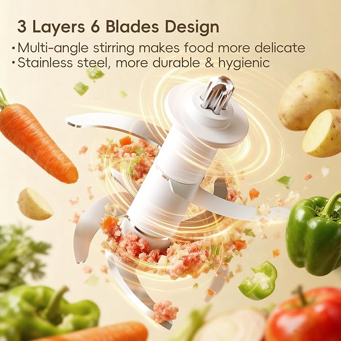 Baby Food Maker, Small Baby Food Processor Set, Fruit, Vegatable, Meat, 10oz Baby Food Maker & Puree Blender with Baby Containers, Food Freezer Tray, Silicone Spoons, Spatula