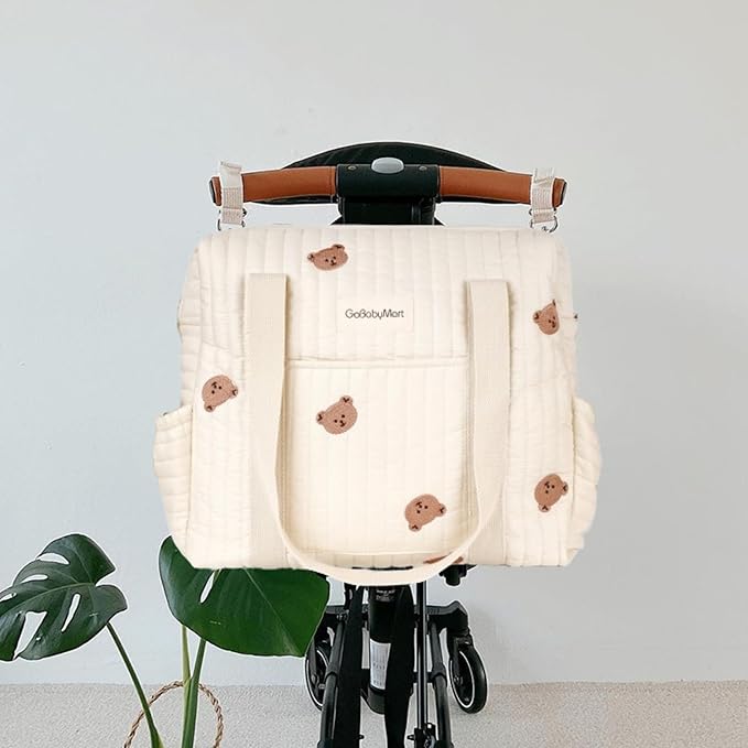 3pc Diaper Bag Tote Set, Hospital Bag for Labor & Delivery, Maternity Travel Bag with Changing Pad & Pacifier Case