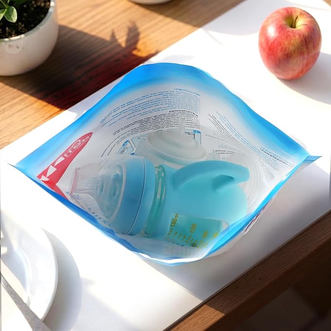 Microwave Steam Sterilizer Bags 12pc for Baby Bottles, Soothers,