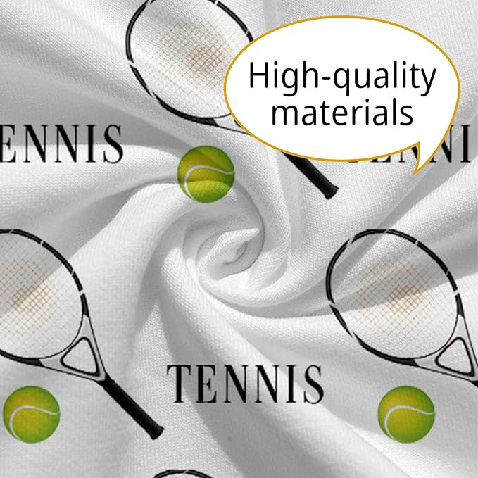 Rucekia Baby Nursing Pillow Cover - Personalized Name Tennis Theme Breastfeeding U-Shaped for Bottle Feeding, Ultra Soft Comfortable Breastfeeding Pillow Cover for Infant Baby Boys and Girls