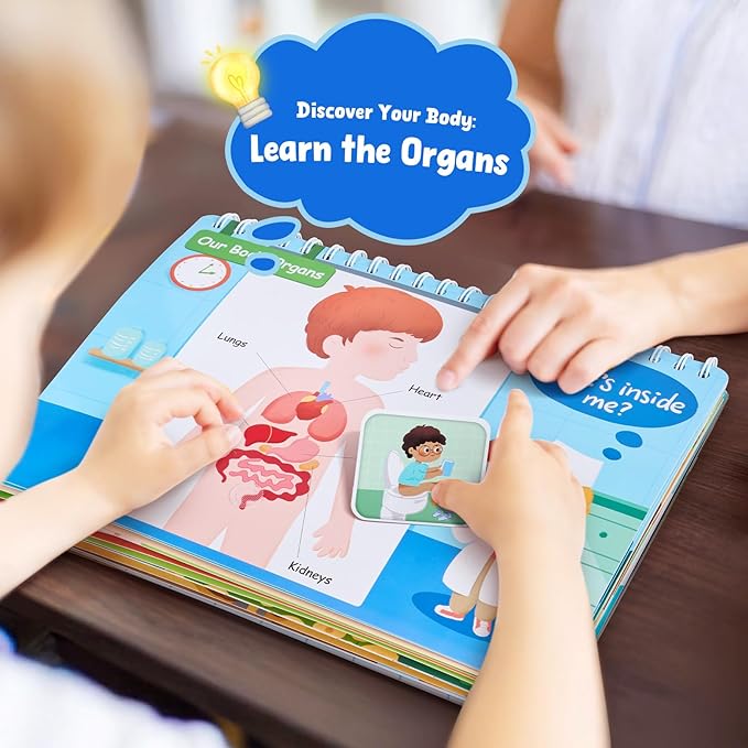 JoyCat Preschool Busy Book for Toddlers 4-5, Learning Activities Books, Educational Sensory Toys, Autism Learning Material, Back to School, Birthdays Presents for Boys Girls (STEAM)