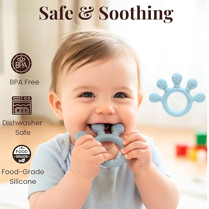 New Baby Gift Basket Set with Adorable Newborn Essentials for Baby Girl and Boy | Quality Baby Shower Gift Baskets with Soft Swaddle Blanket | Cutest Newborn Gift Set, Gift-Ready Packaging (Blue)