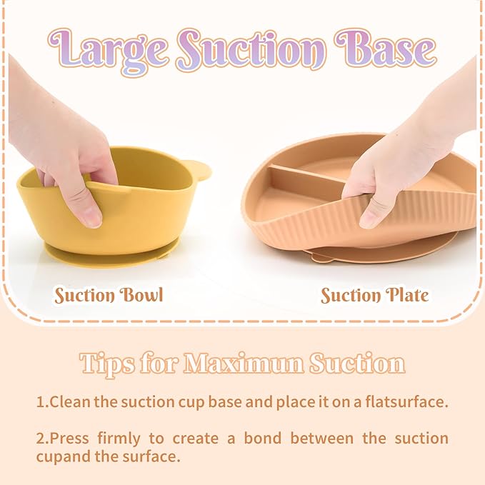 CHCC Silicone Baby Feeding Set 21 Pcs, Baby Led Weaning Supplies, Baby Feeding Supplies Set BPA Free, Essentials for Newborn Gift Mixed