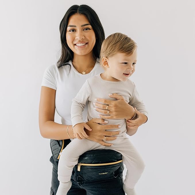 Tushbaby The Original Premium Quality Hip Seat Carrier – Safety-Certified Baby & Toddler Carrier with Secure Safety Buckles, Storage Pockets & Nursing Pillow