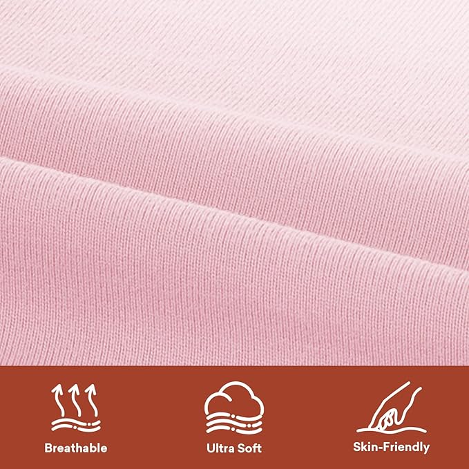 Nursing Pillow Cover 2-Pack, Fits Wrap-Around U-Shaped Nursing Support Pillows (22 x 16 x 5 in), Soft & Breathable, Easy On/Off – Covers Only