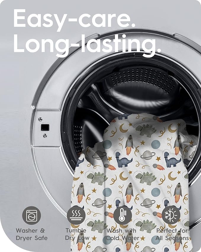 Changing Pad Cover for Girls Boys, TotBasic Premium Soft Boho Changing Table Covers, Stretchy Jersey Changing Table Sheets - Fits All Standard Changing Tables - 2 Pack (Dino Space)