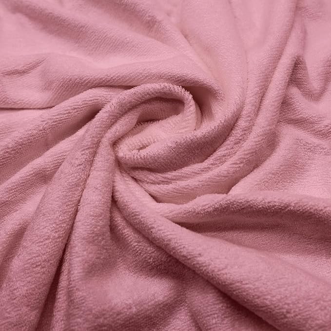 Baby Hooded Towel, Soft & Absorbent Viscose Derived from Bamboo, Extra Large 35 x 35 Inches, Bath Towel for Newborns, Infants & Toddlers, Mauve Rose