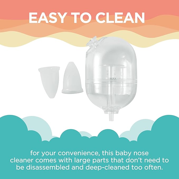 Pro Baby Nasal Aspirator - Built-in Music & Night Light - Rechargeable Nose Booger Sucker for Infants Babies Kids Toddlers - Snot Removal