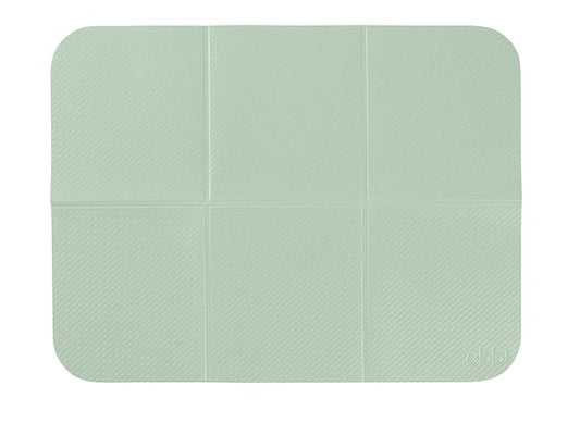 Ubbi On-The-Go Diaper Changing Baby Mat, Soft and Comfortable, Must Have for Newborns, Easy to Clean, Portable Folding Pad, Infant Traveling Accessories, Sage Green, 16" x 21"