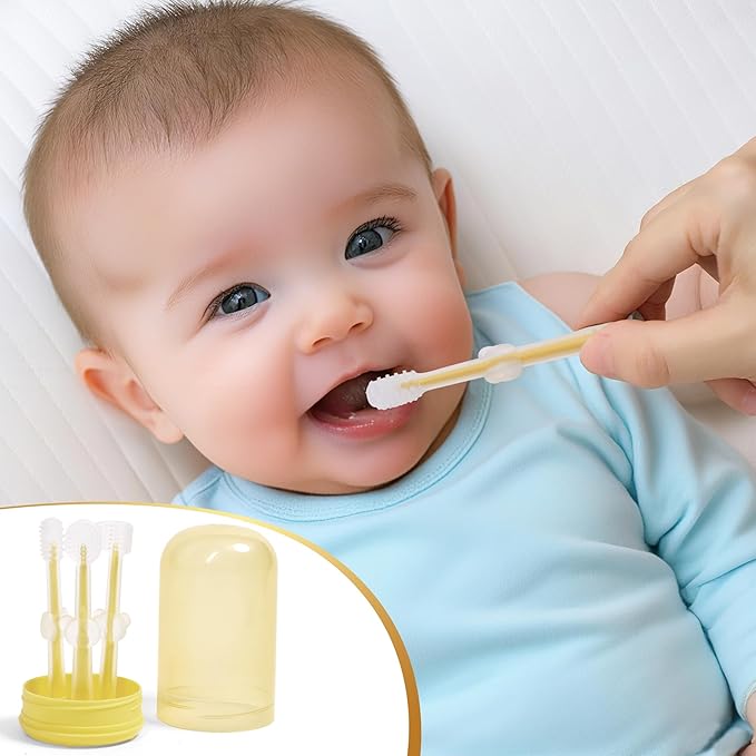 Deluxe Baby Feeding & Mealtime Gift Set – Silicone Feeding Mat, Bibs, Training Cup, Spoon & Fork, Stainless Steel Set, Teethers, Long Sleeve Bib, Toothbrush Kit – in Gift Box