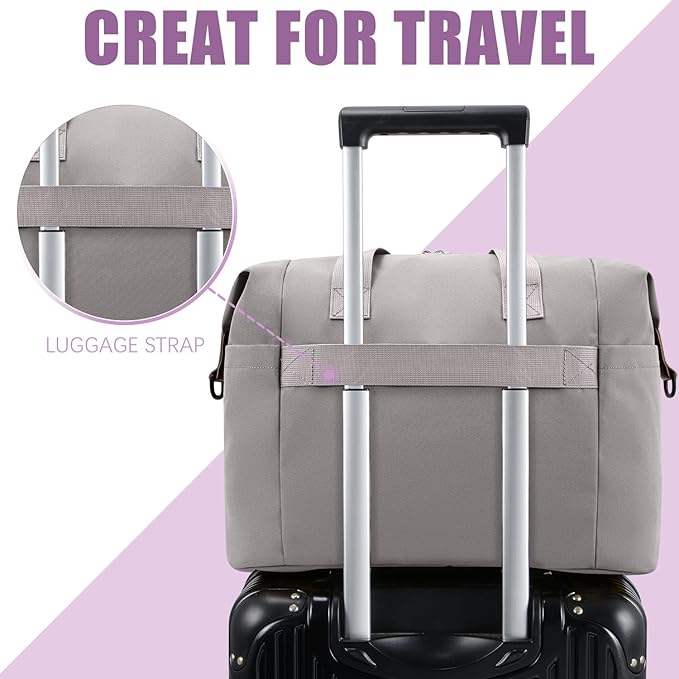 Tuwubi Diaper Bag Tote,Baby Diaper Bag with Pacifier Case Large Travel Diaper Tote Caddy for Mom and Dad Multifunction Baby Bag - M-Light Khaki