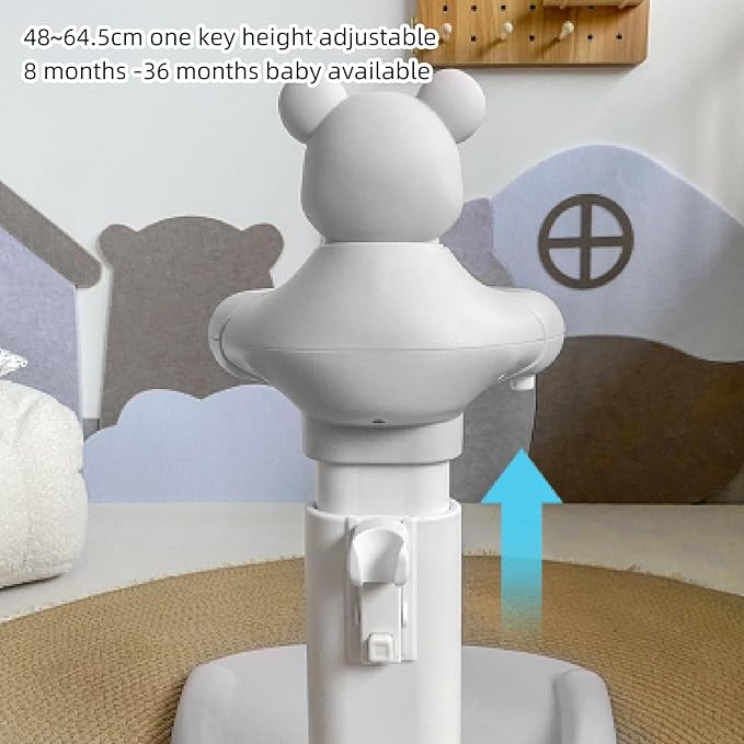 Baby Bathtub with Shower Stand Support, Anti Pinch Support Baby Shower Stand, Adjustable Shower Tower Anti Slip for Toddler Standing Up Themselves, for Infants 8-36 Months