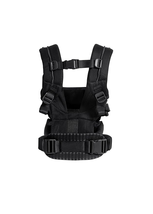 Joie Savvy Air 4-in-1 Mesh Baby Carrier – Breathable, Ergonomic Baby Carrier with 4 Carry Positions, Cooling Mesh Fabric, Padded Straps, and Lumbar Support (Coal)
