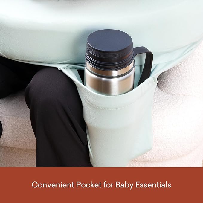 Nursing Pillow Cover 2-Pack, Fits Wrap-Around U-Shaped Nursing Support Pillows (22 x 16 x 5 in), Soft & Breathable, Easy On/Off – Covers Only