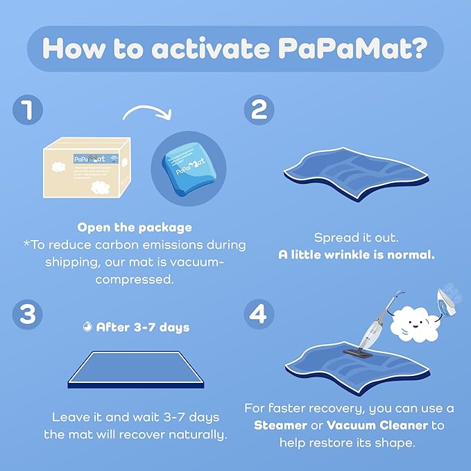 PaPaMat 1.5" Super Thick Baby Play Mat for Floor, 79x118 Pro Soft Flannel Foam Mats for Toddler Infant Kids Crawling for Nursery Rug Playroom Living Room Waterproof Easy Care Non-Slip (Cream)