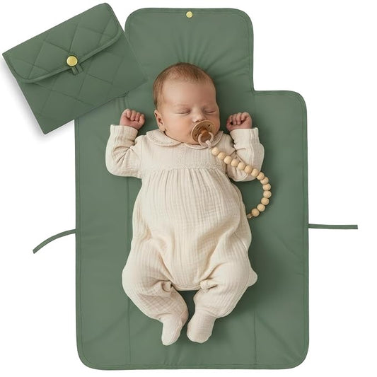 Portable Diaper Changing Pad - Soft and Easy to Clean Diaper Changing Mat for Babies - The Perfect Lightweight and Foldable Pad for Traveling