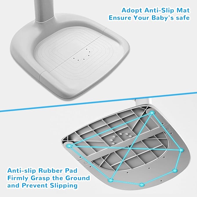 Baby Shower Stand - Adjustable Height Baby Shower Standing Support | Baby Bath Stand Soporte para Bañera de Bebé | Toddler Shower Stand Assist Holder for 8-36 Months Toddler Baby Standing Bath