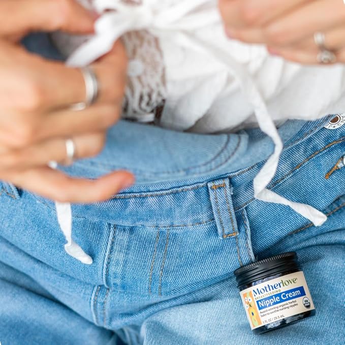 Motherlove Nipple Cream (1 oz) Organic Lanolin-Free Nipple Cream for Breastfeeding—Benefits Nursing & Pumping Moms