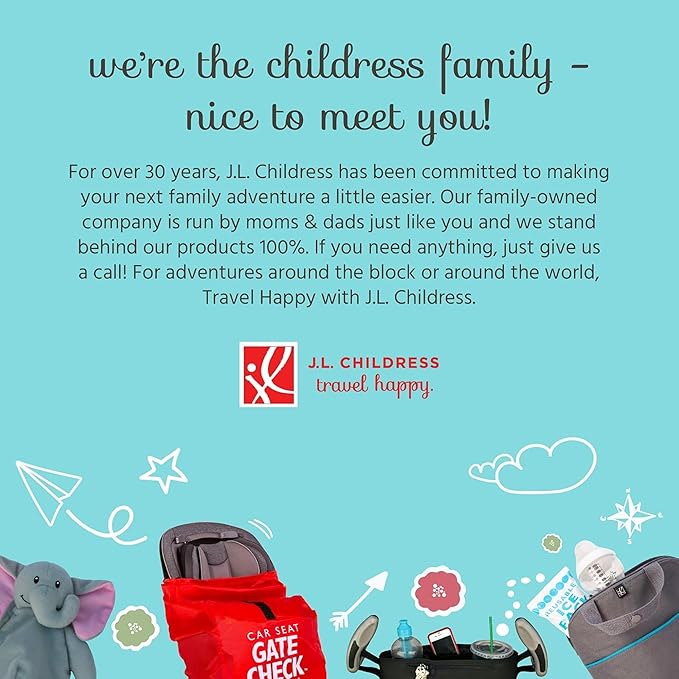 J.L. Childress Full Body Portable Changing Pad for Babies - Diaper Changing Mat for Travel, Baby Accessory Essentials, Wipeable & Water-Resistant, Foldable & Compact, Extra Large - Black Stripe