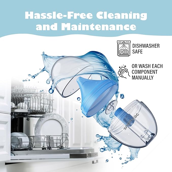 Electric Nasal Aspirator for Baby - Advanced Hospital Grade 10X Suction - Rechargeable Nose Sucker Snot Booger Cleaner for Newborn Infant Toddler Kids & Adults