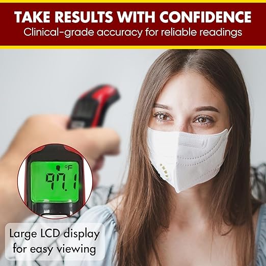 Advocate Non Contact Touchless Speaking Thermometer for Adults, Kids & Babies – Digital Infrared Thermometer – Clinical Results-Speaks English and Spanish