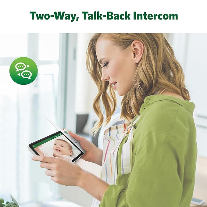 LeapFrog 2-Camera Color Night Vision Video Baby Monitor with 7" HD 720p Display, Split Screen, 360 Pan & Tilt, 8X Zoom, Night Light, Humidity & Temperature Sensor, Up to 1000ft Long Range: LF920-2HD