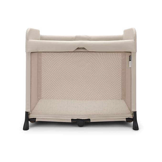 Bugaboo Stardust Playard - Portable Indoor and Outdoor - Foldable On The Go Play Yard - 1 Second Unfold (Taupe)