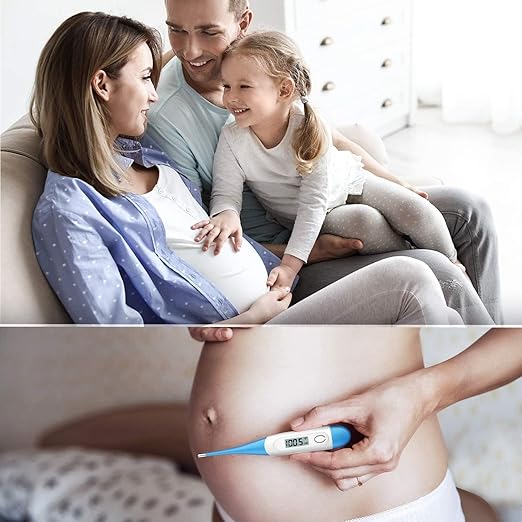 Thermometer for Baby, 2 Packs, Rectal Digital Thermometer with 10 Seconds Fast Reading (Light Blue+Green)