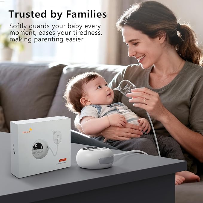 Nasal Aspirator for Baby, Hospital-Grade Electric Nose Suction for Baby with 9 Levels Suction, Baby Nose Sucker with Night Light & Soothing Lullabies