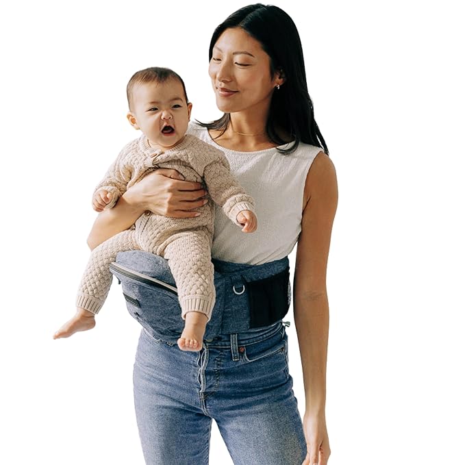 Tushbaby The Original Premium Quality Hip Seat Carrier – Safety-Certified Baby & Toddler Carrier with Secure Safety Buckles, Storage Pockets & Nursing Pillow