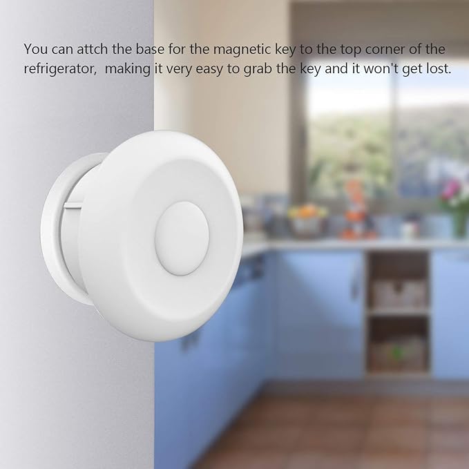 Norjews Child Safety Adhesive Magnetic Cabinet Locks (20 Locks and 3 Keys), Easy Install in Seconds, No Screws or Drilling, Invisible Baby Proof Locks for Cabinets and Drawers