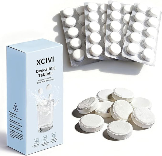 40 Count Descaling Tablets Compatible with Momcozy, Brezza, Papablic, Grownsy Bottle Washer, Fit for Baby Food Maker, Warmers, Sterilizers & Formula Makers, Descaler for Milk & Limescale Removal